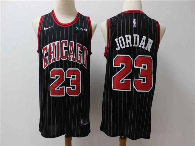 Men Chicago Bulls 23 Jordan Black Game Nike NBA Jerseys